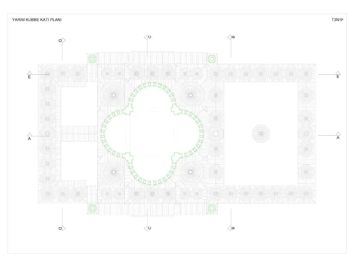 Çamlıca Mosque, drawing 9