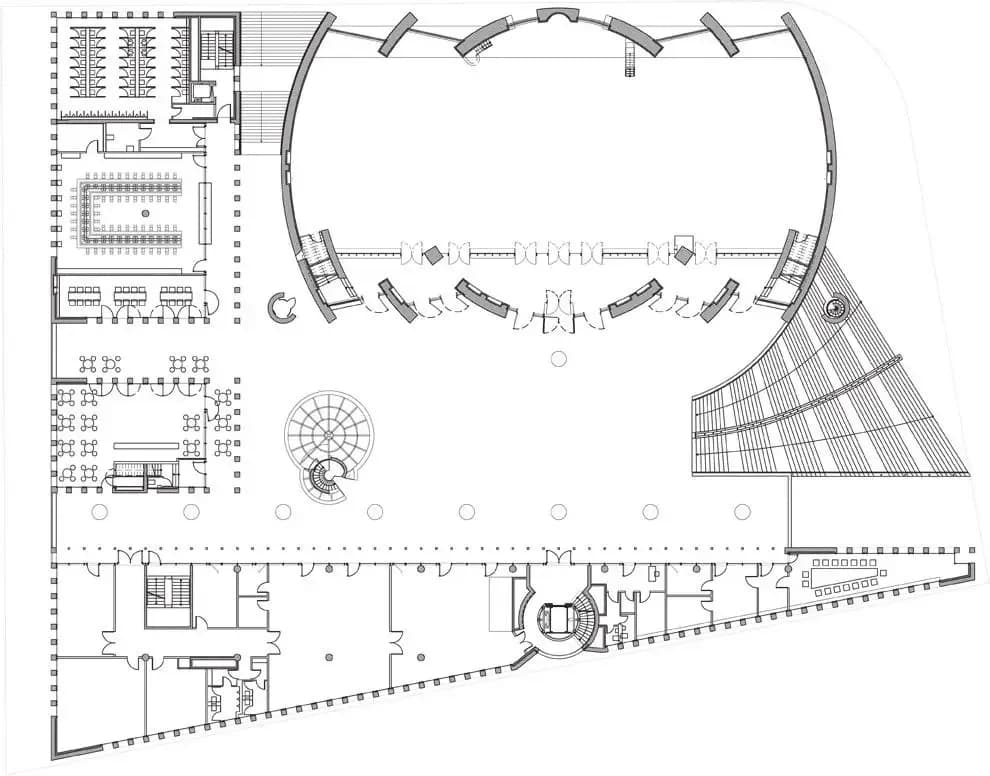 Cologne Central Mosque, drawing 1