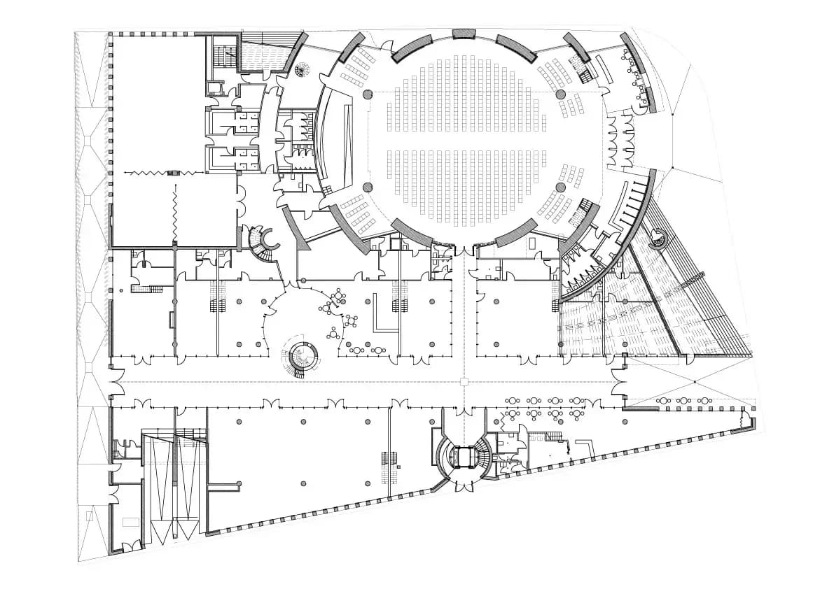 Cologne Central Mosque, drawing 2