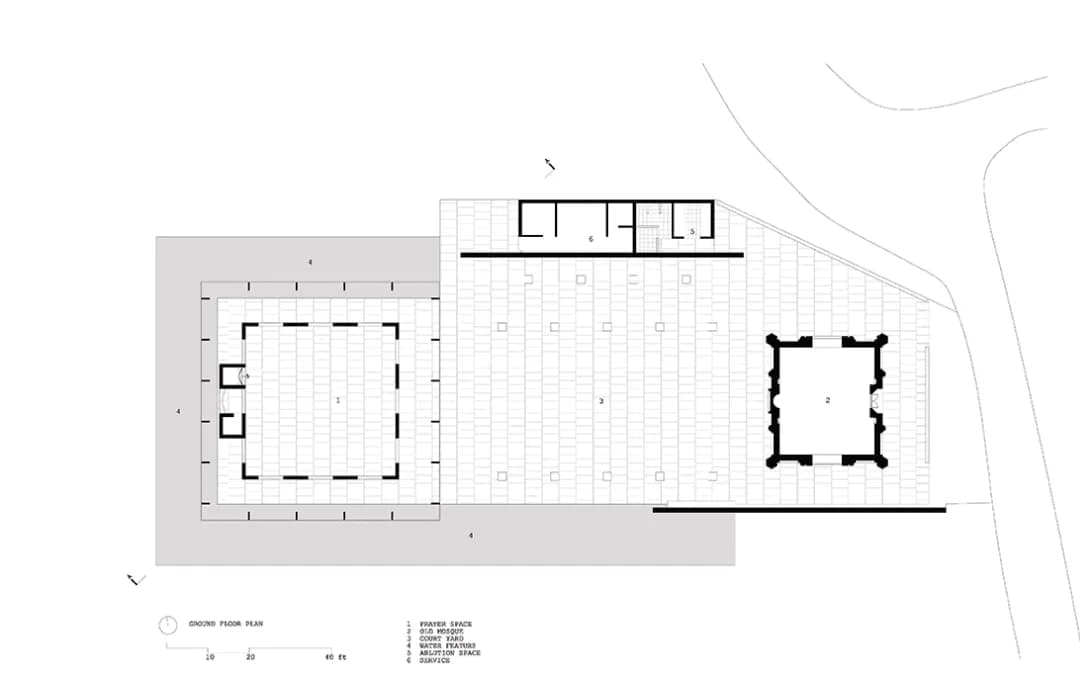 Concrete Mosque (New Asgar Ali Chowdhury Mosque), drawing 4