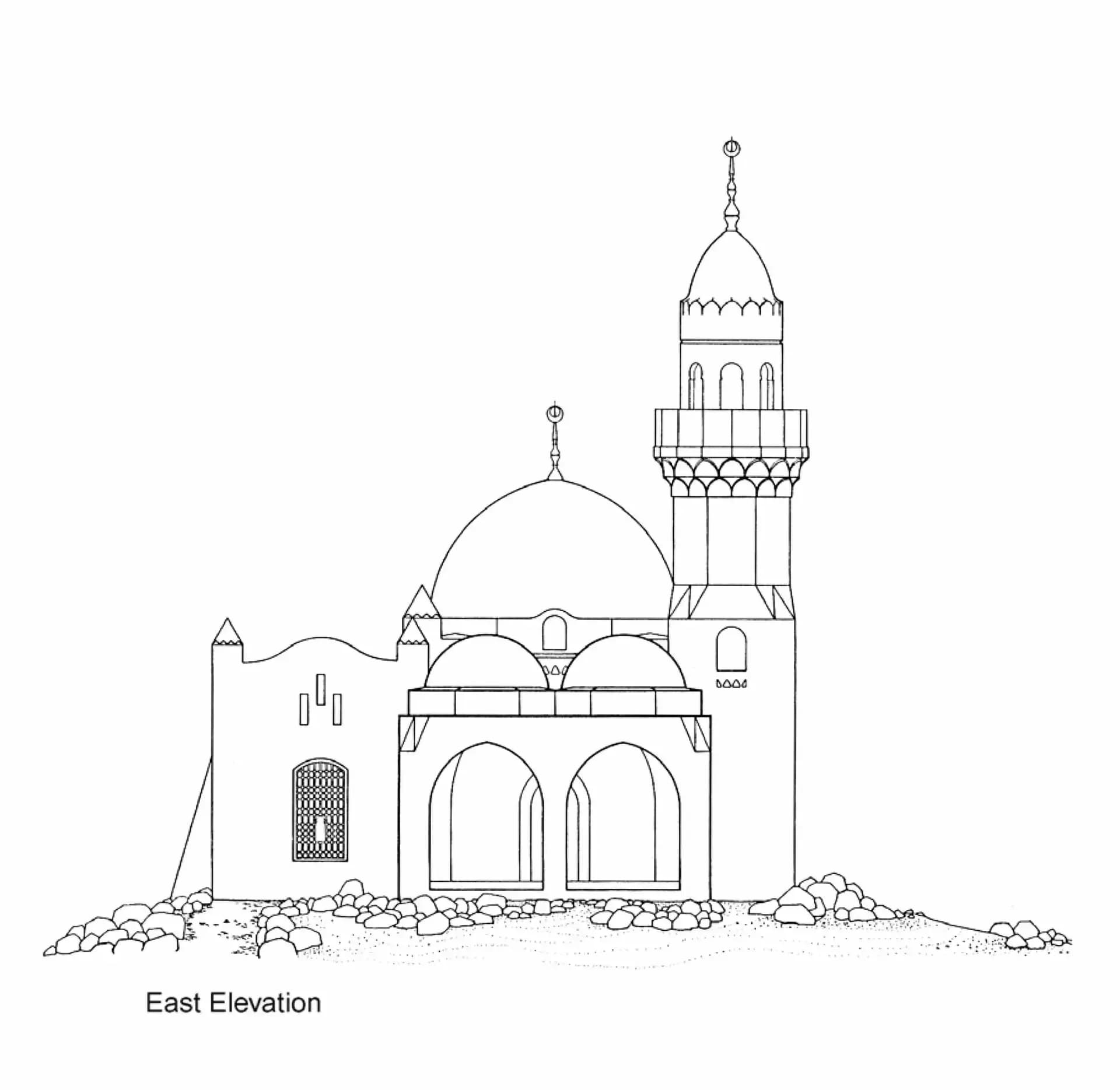 Corniche Mosque, drawing 5