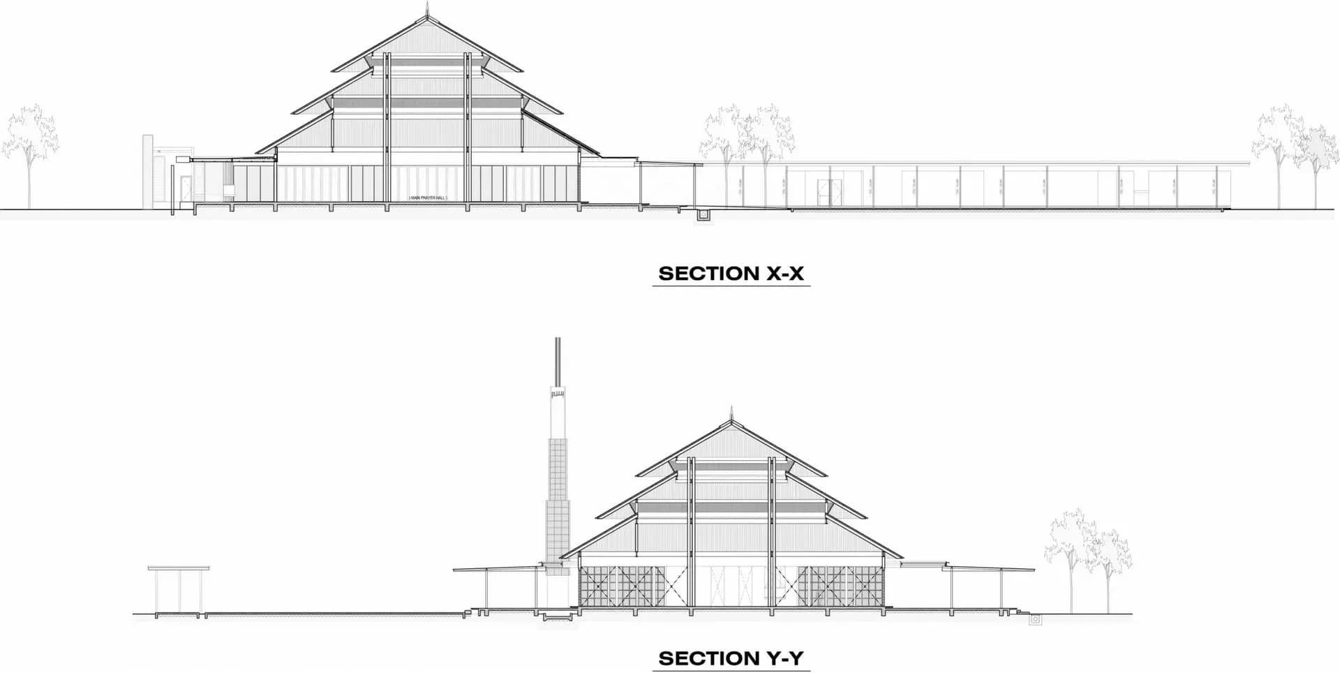 Cyberjaya 10 Mosque, drawing 3