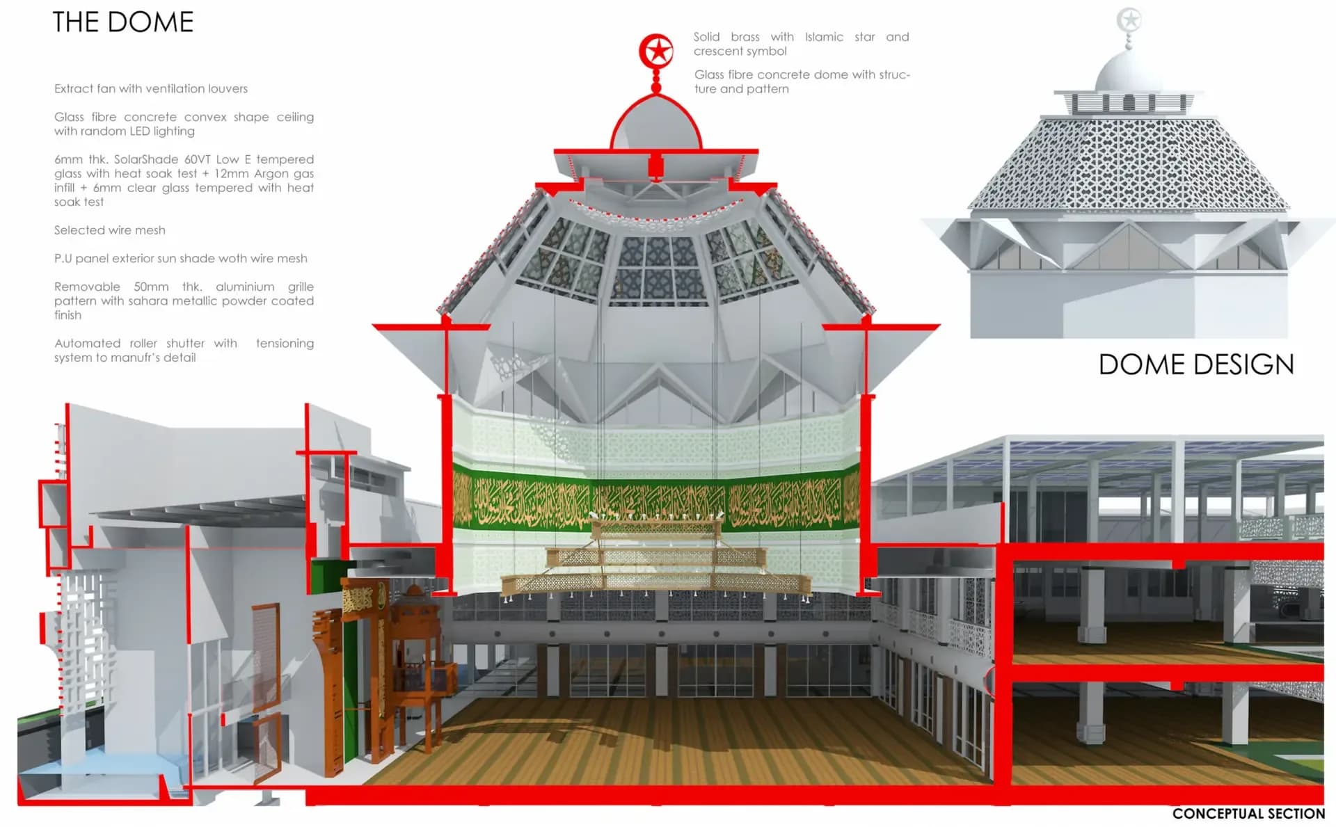 Cyberjaya Mosque (Raja Haji Fisabilillah Mosque), drawing 1