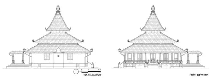 Dato Undang Kamat Mosque, drawing 2
