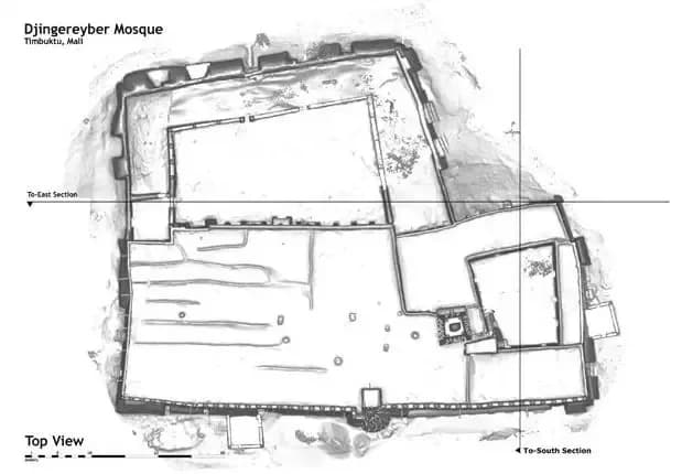 Djingereyber Mosque, drawing 2