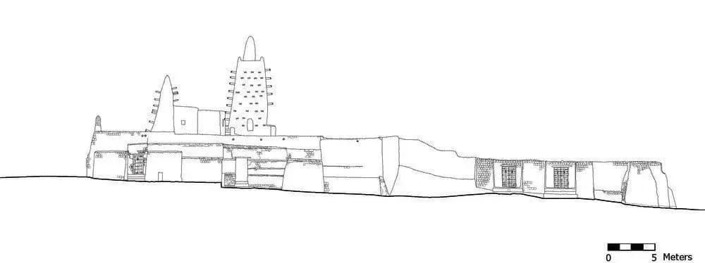 Djingereyber Mosque, drawing 3