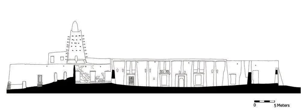 Djingereyber Mosque, drawing 4