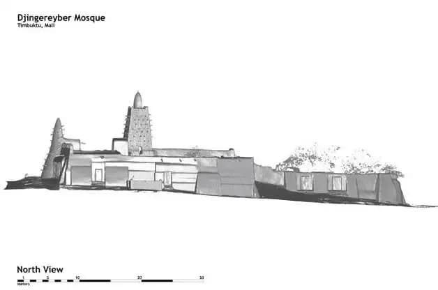 Djingereyber Mosque, drawing 6