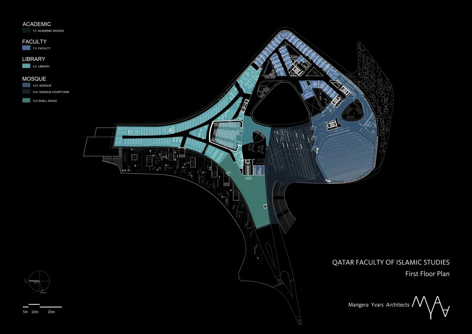 Education City Mosque, drawing 1