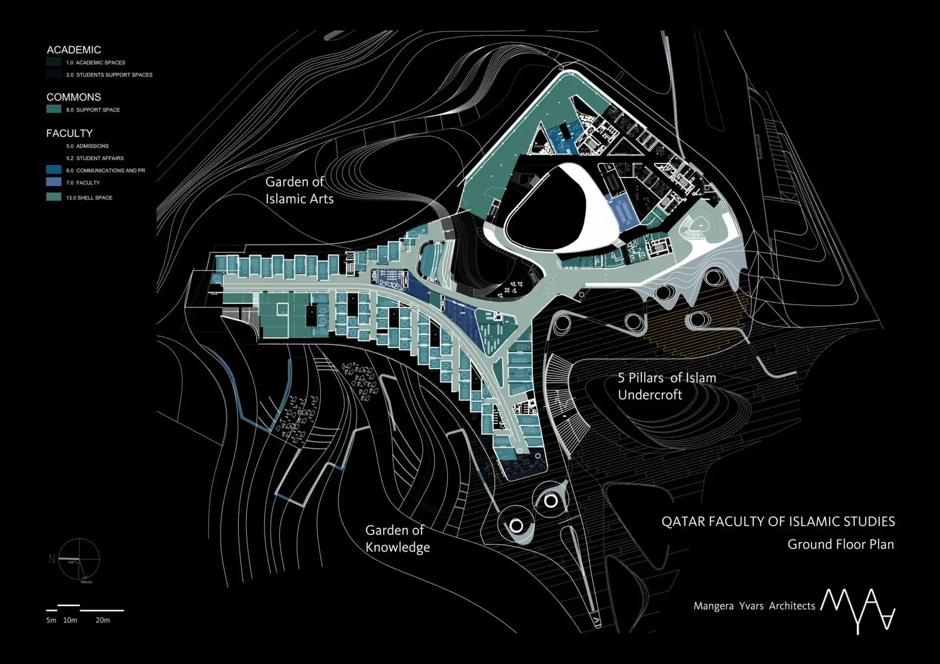 Education City Mosque, drawing 6