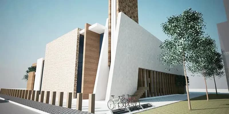 El-Bochra Mosque, drawing 2
