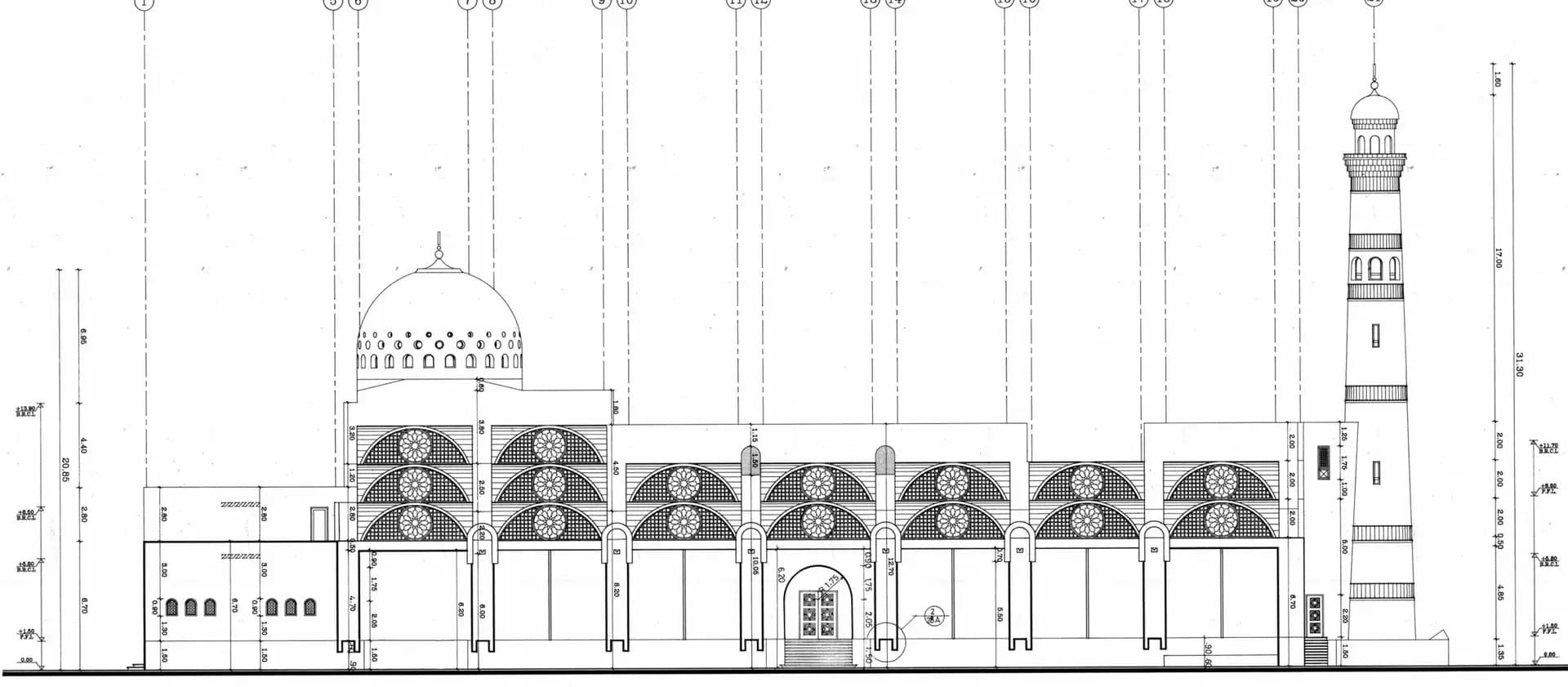 El-Zahraa Mosque, drawing 6
