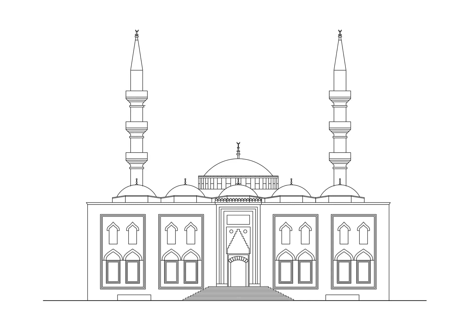 Ertuğrul Gazi Mosque, drawing 1