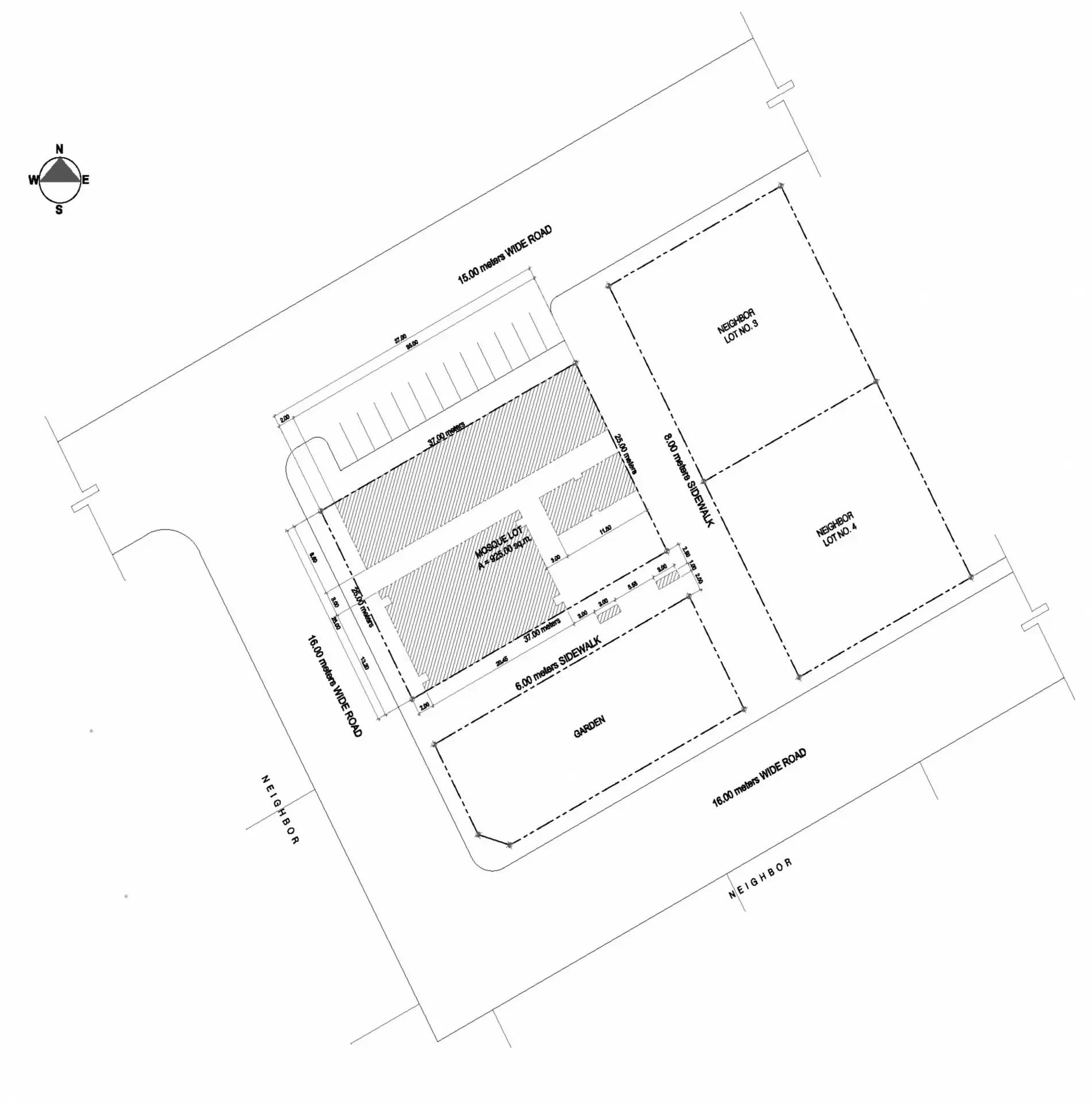 Al-Israa and Al-Miraaj Mosque, Al-Khobar, drawing 2