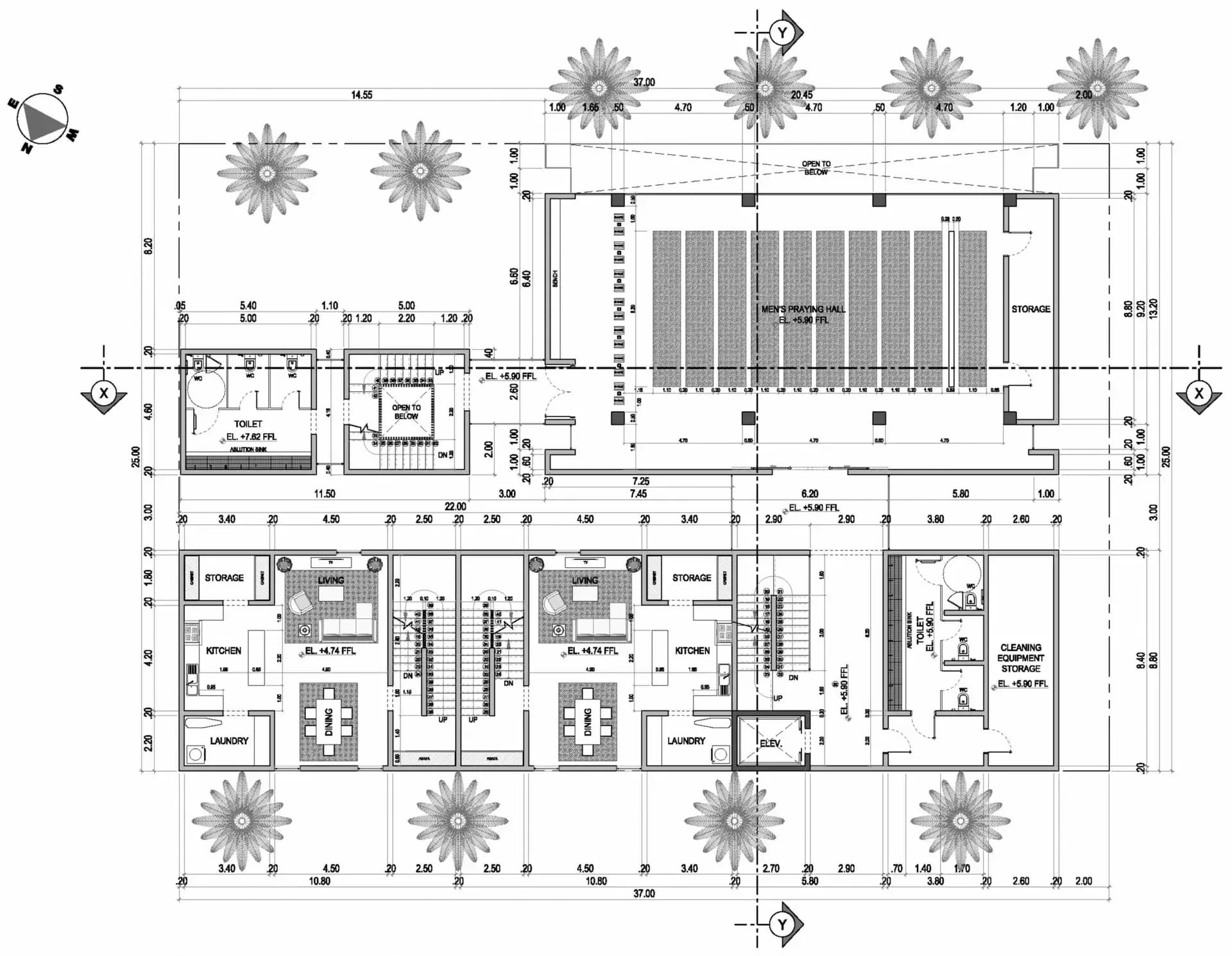 Al-Israa and Al-Miraaj Mosque, Al-Khobar, drawing 5