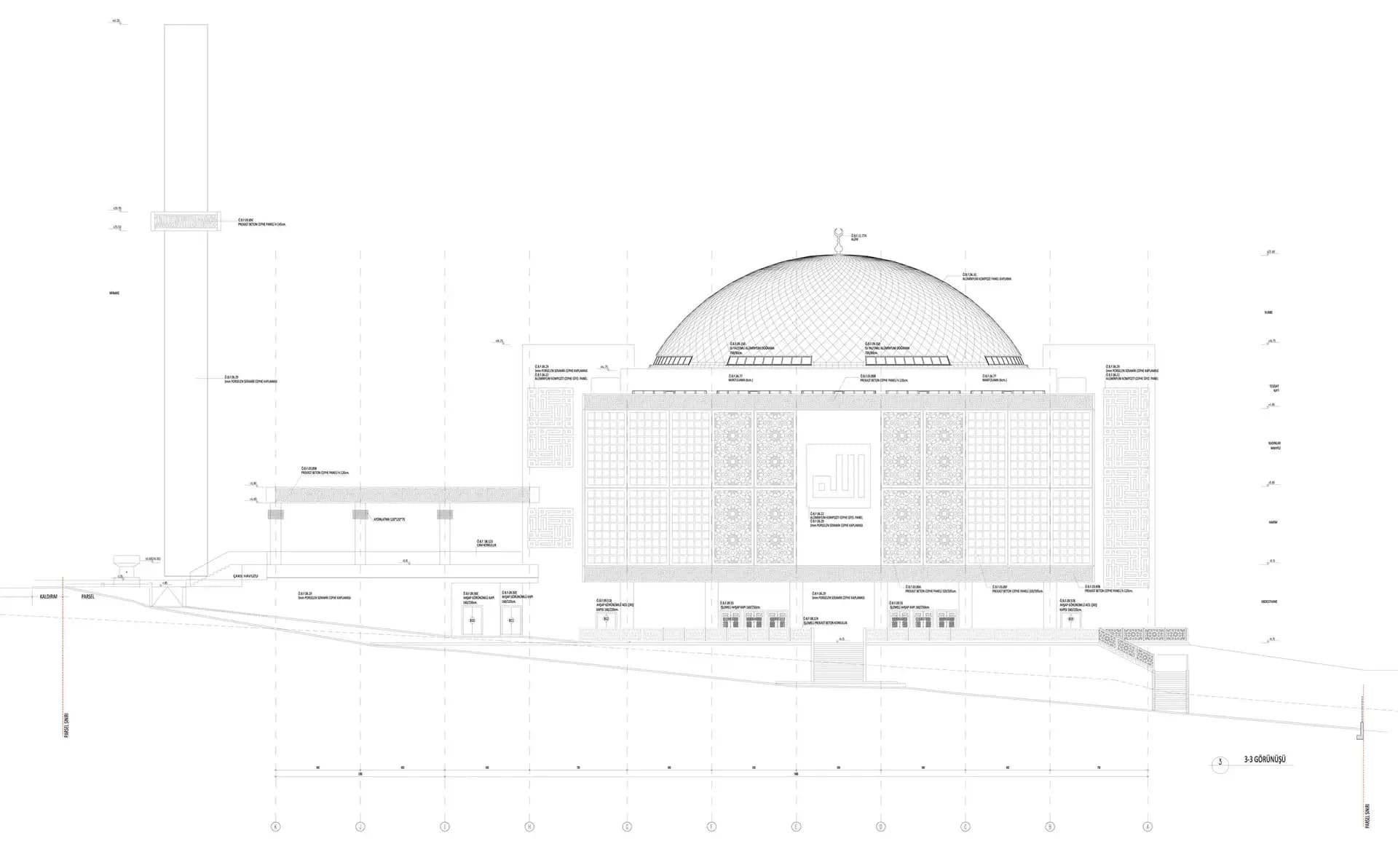 GOSB Mosque, drawing 3