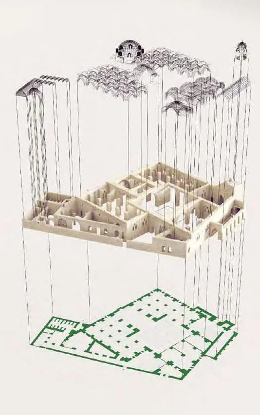 New Gourna Village Mosque, drawing 4