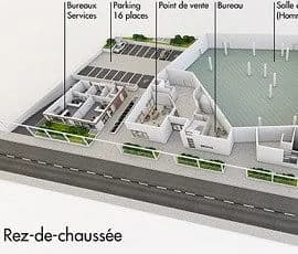 Grand Mosque of Imam Malik (Grand Mosque of Saint-Denis), drawing 2
