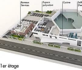 Grand Mosque of Imam Malik (Grand Mosque of Saint-Denis), drawing 3