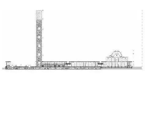 Great Mosque of Algiers (Djamaa El Djazaïr), drawing 1