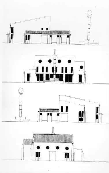 Green Masjid (Mosque for Bey Mia), drawing 1