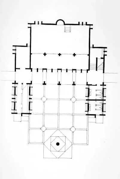 Green Masjid (Mosque for Bey Mia), drawing 4