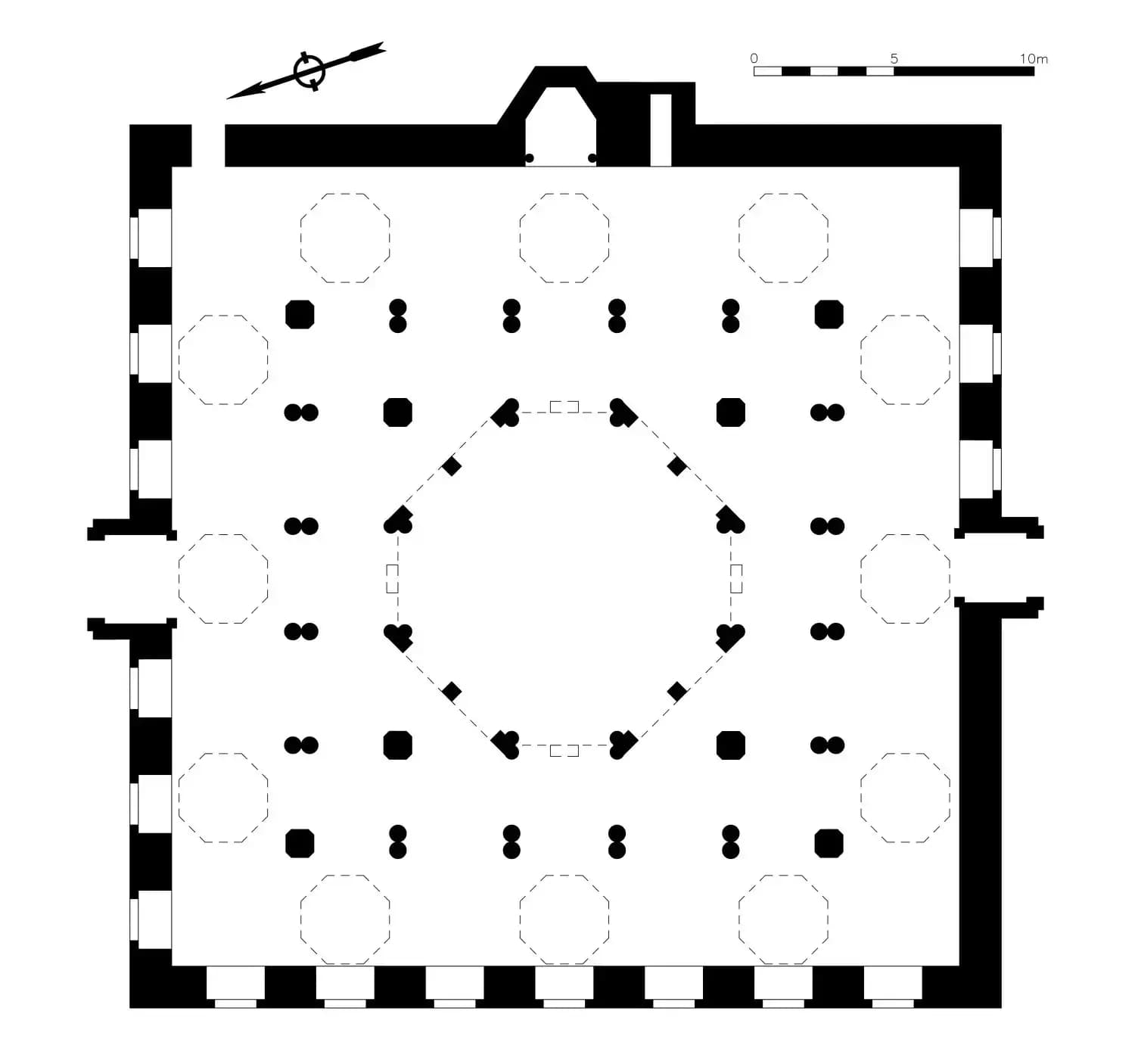 Hassan Basha Mosque, drawing 1