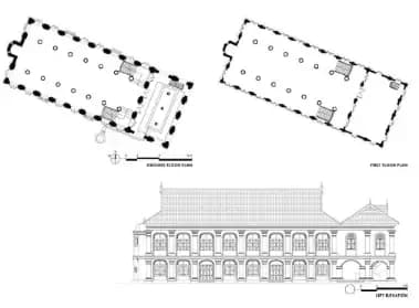 Hiliran Mosque, drawing 1