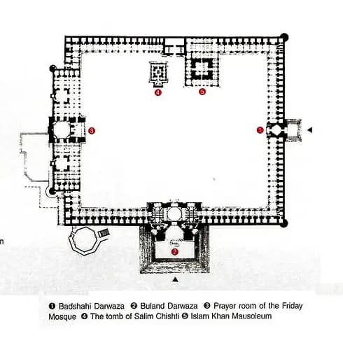 Jama Mosque Of Delhi, drawing 2