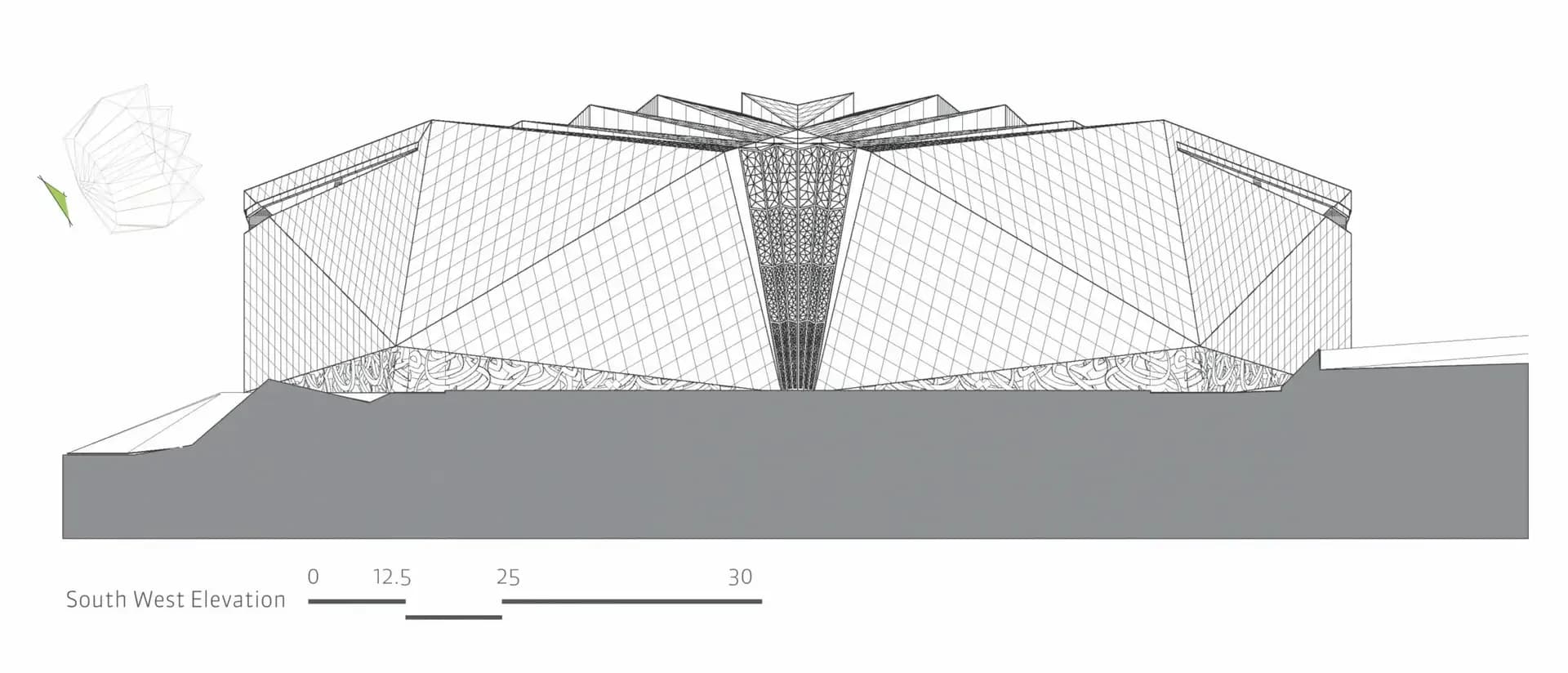 KAFD Grand Mosque (King Abdullah Financial Distrcit Mosque), drawing 7