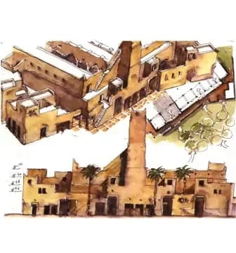 King Abdulaziz Grand Mosque, drawing 1