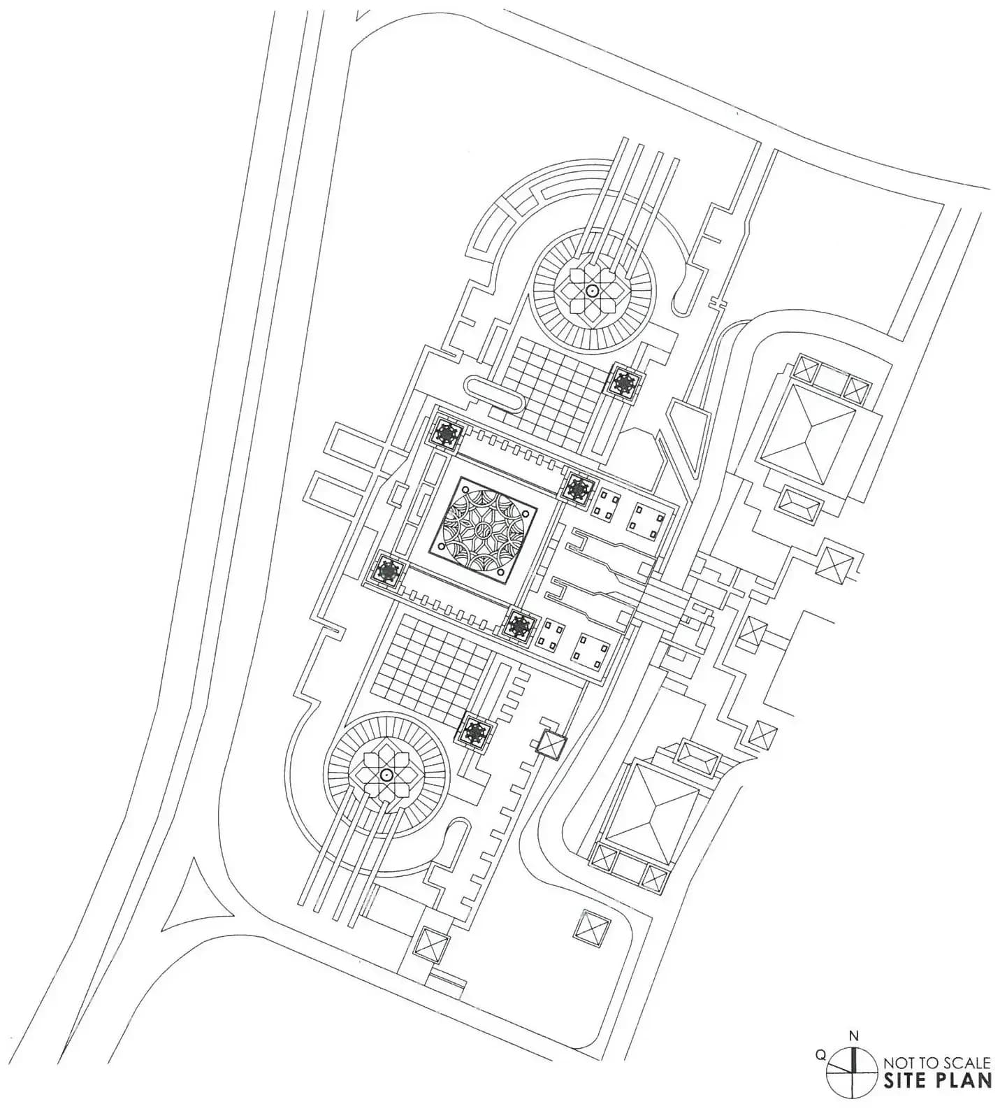 Kota Iskandar Mosque, drawing 4