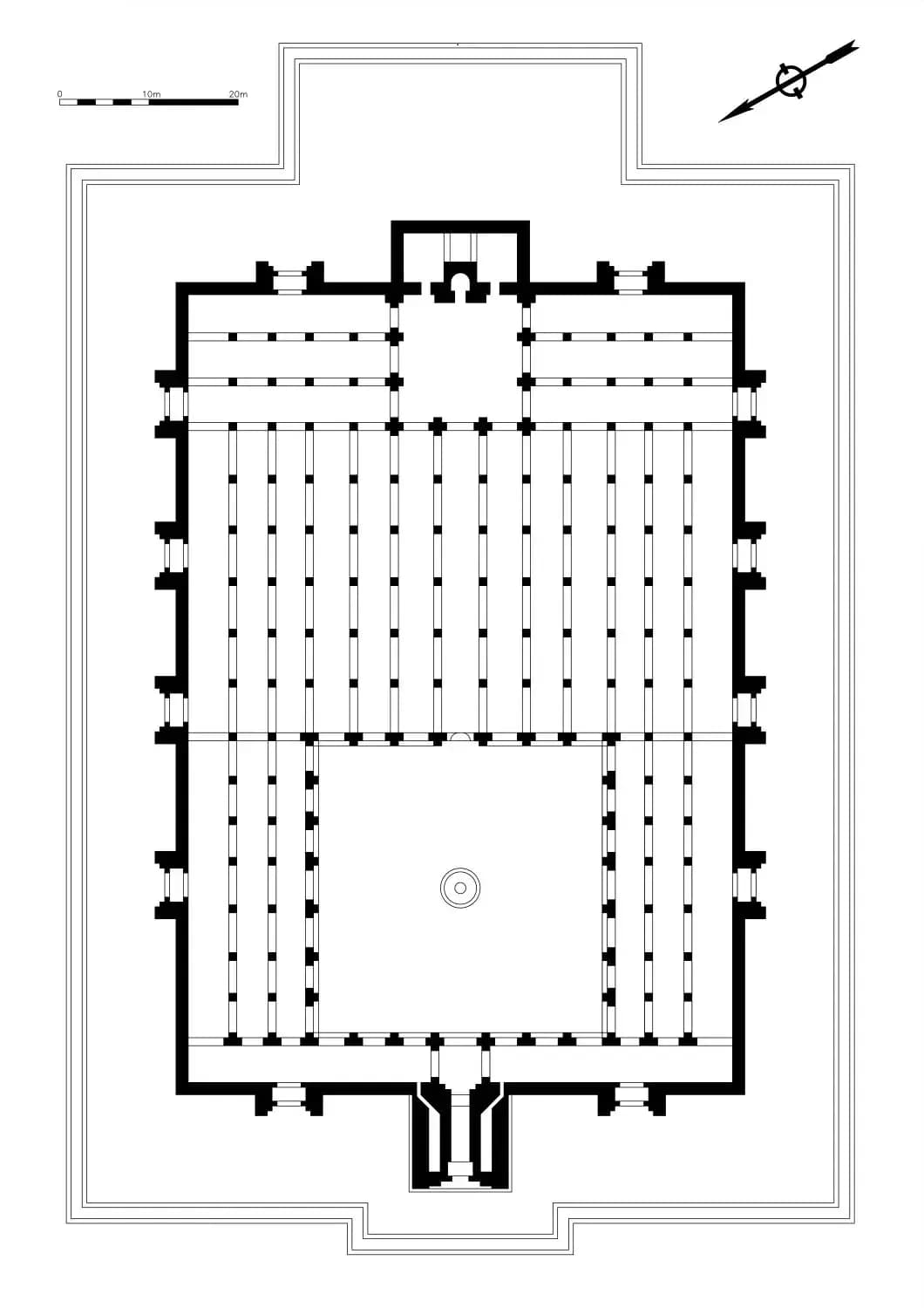 Mansoura Mosque, drawing 1