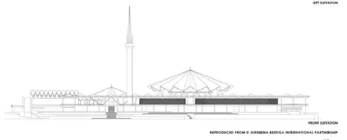 National Mosque of Malaysia (Masjid Negara), drawing 10