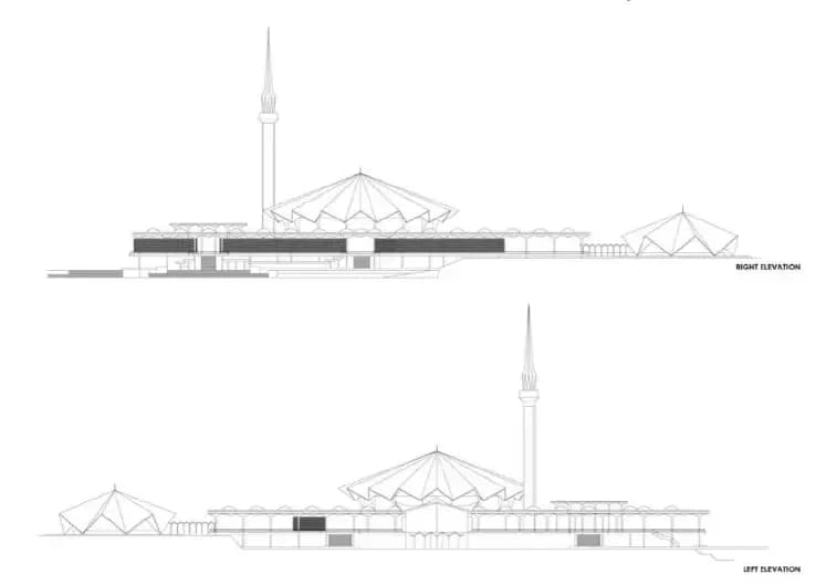 National Mosque of Malaysia (Masjid Negara), drawing 11