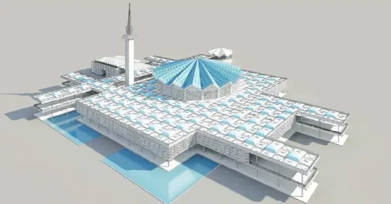 National Mosque of Malaysia (Masjid Negara), drawing 12