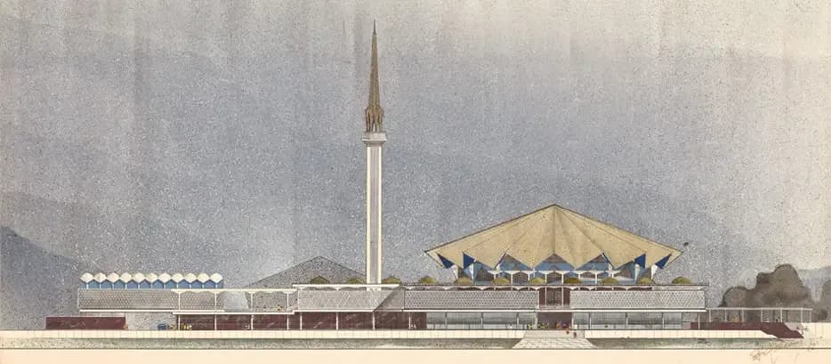 National Mosque of Malaysia (Masjid Negara), drawing 5