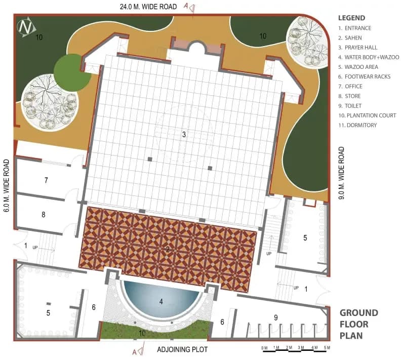 E-Haji-Abdur-Rauf Mosque, drawing 2