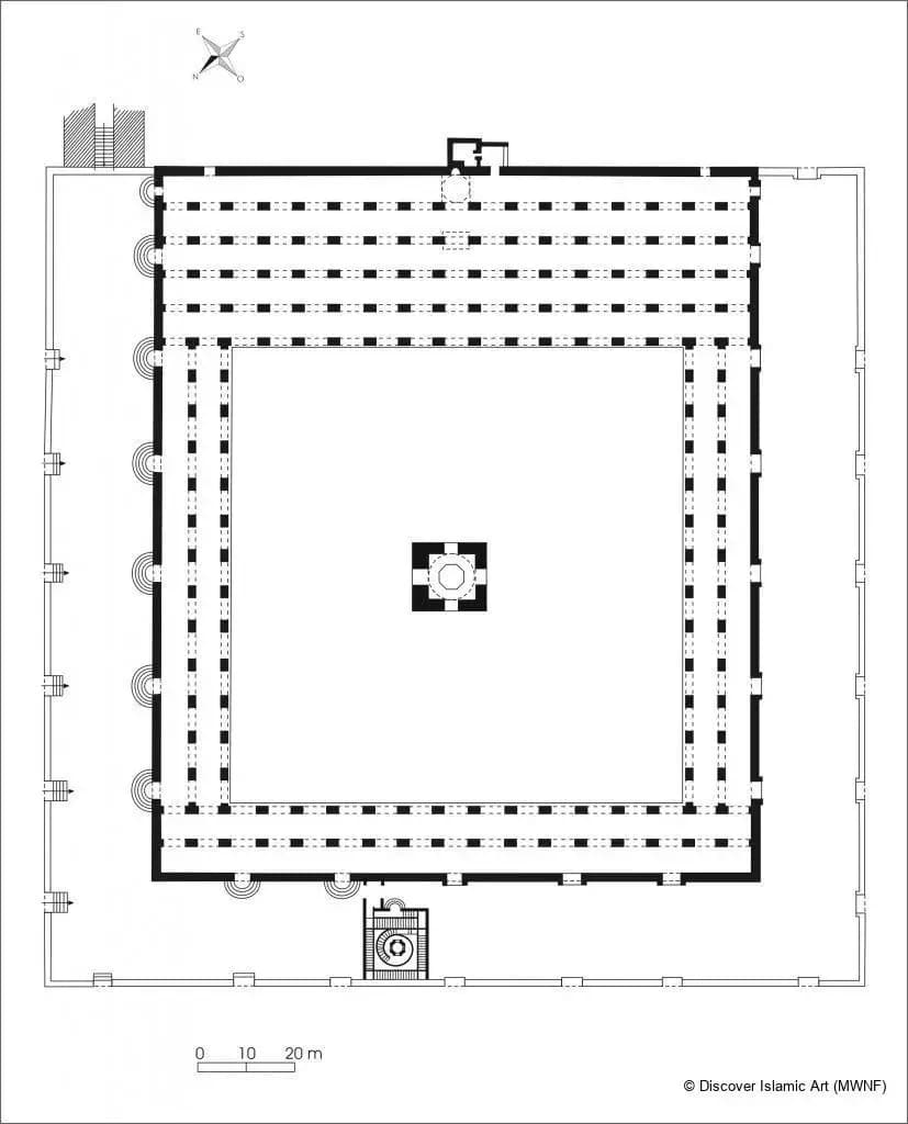 Ahmad ibn Tulun Mosque, drawing 2