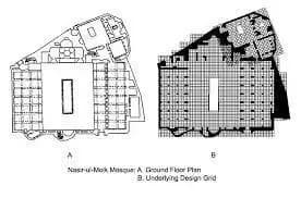 Nasir Al-Mulk Mosque, drawing 1