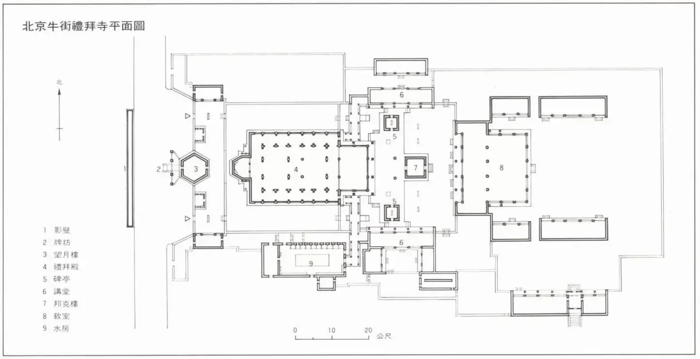 Niujie Mosque, drawing 2