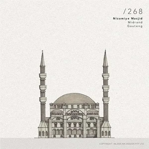 Nizamiye Mosque, drawing 1