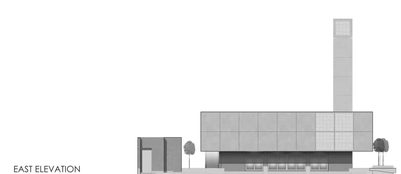 Pakistan Navy-Karachi Mosque (Um Saleh Mosque), drawing 5