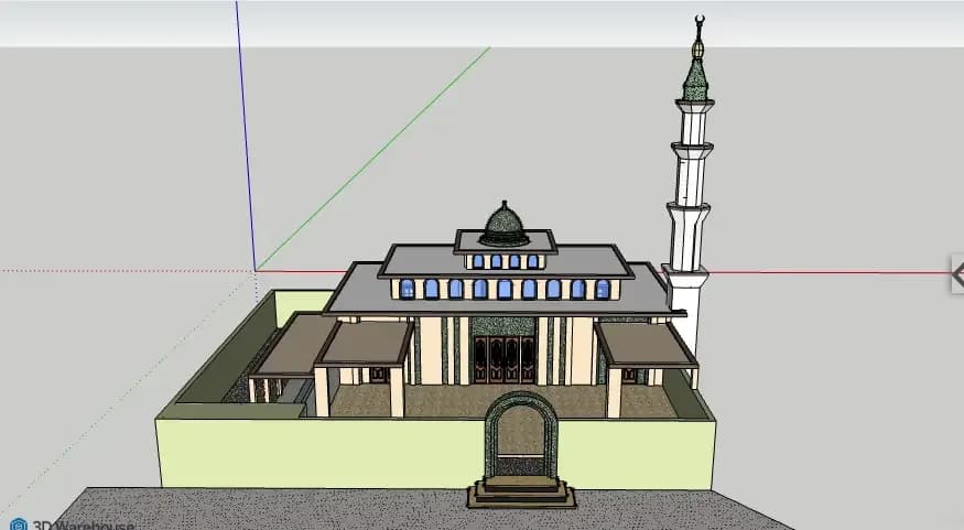 Pehin Khatib Abdullah Mosque, drawing 1