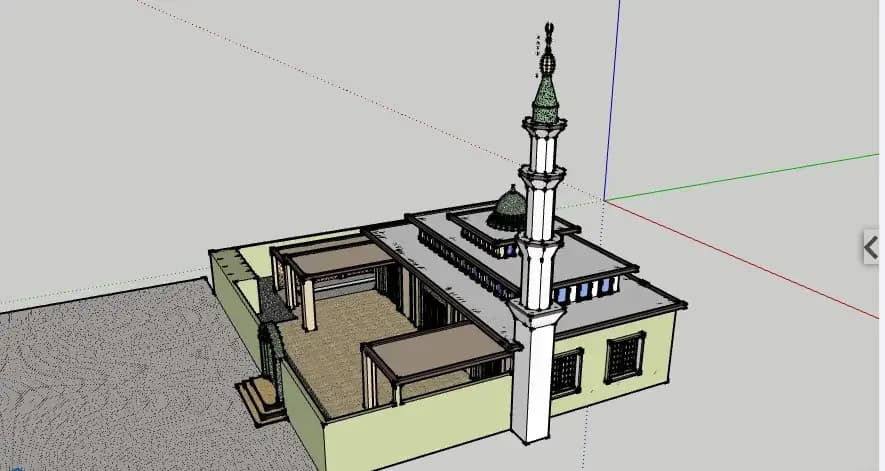 Pehin Khatib Abdullah Mosque, drawing 2