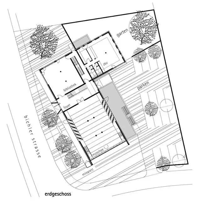Penzberg Islamic Forum, drawing 1