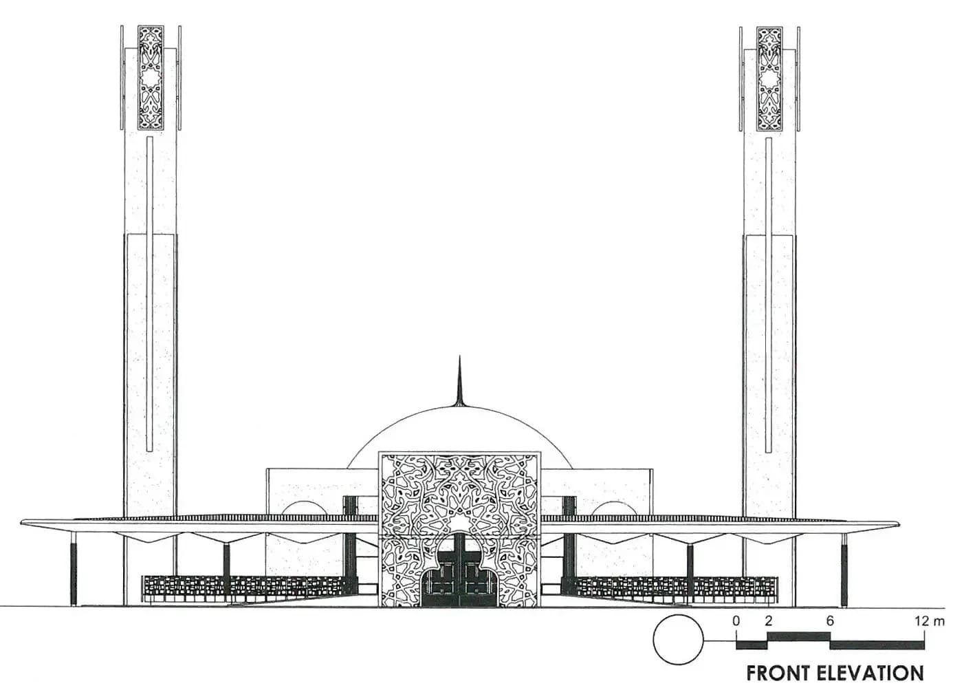 Puncak Alam Mosque, drawing 1