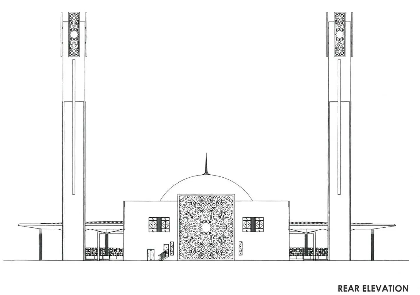Puncak Alam Mosque, drawing 2
