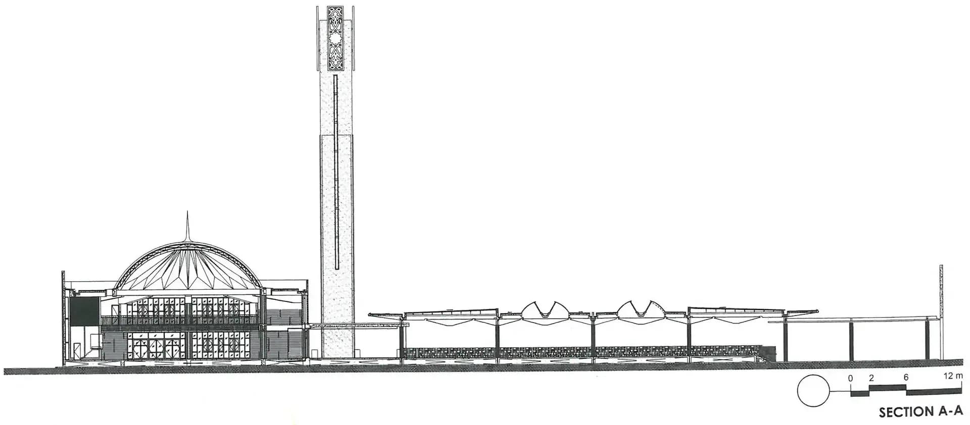 Puncak Alam Mosque, drawing 6