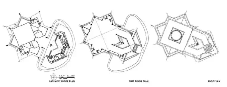 Sandakan District Mosque, drawing 1
